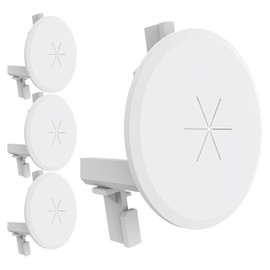 Bolcolege in Wall Cable Management Kit for Wall Mount TV, TV Cord Hider with 1-1/10 inch Silicone Pass Through for Low Profile Wires and Power Cables, Integrated Locking Bracket, White, 4 Pack