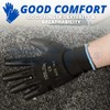 Dunnet Tools Large 10.5" Black Coated Work Gloves - Lightweight