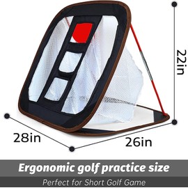 Kapler Golf Chipping Net Golf Chipping Practice Net in Garden Backyard