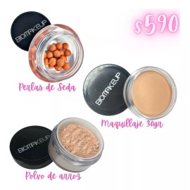 Biomakeup Maquillaje 30gr, Polvo Y Perlas Biomakeup