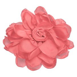 PATIKIL Rose Flower Hair Clips, Fabric Brooch Pins for Women Wedding Party Dance Dress Clothes Accessories Valentine's Day Gifts, Light Red