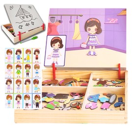 Rimafi 3 year puzzle, educational toys, wooden board, children's magnetic board, montessori games, birthday gifts for children, school, smart games, children's board game.