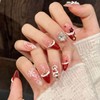 Christmas Style 10 Pcs Handmade Press on Nails | Almond