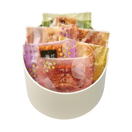 CHUOKEN SENBEI Kumitte, 6 Assorted Types, Bite Size, Individually Wrapped, Gift (24 Pieces)