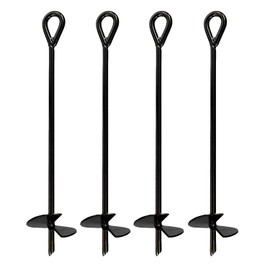 Ground Anchor Heavy Duty (4 Pack), 40 Inches in Length and 0.4 MM Thick in Diameter, Ideal for Securing Animals, Tents, Canopies, Sheds, Car Ports, Swing Sets