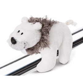 NICI 46641 Thorben Saber Tooth Polar Bear 11 cm MagNICI, White/Brown, 11 cm Magnetic Animal