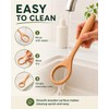 TooWoom Danish Dough Whisk, Wooden Handle Bread Whisk for Sourdough