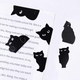 6 Piece Magnetic Bookmarks for Book Lovers Cat Cute Bookmarks for Teachers Students Book Lovers Reading for Schools Offices Household Goods
