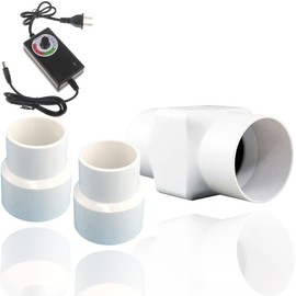 ACEDUROBLA 1-1/2 inch 40 mm Inline Duct Fan, 6W 22 CFM Ventilation System High Efficiency Exhaust Air Fan for Greenhouse Bathroom Tent RV Yacht Basement Attic Kitchen Pet, Adjustable Speed