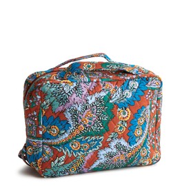 Vera Bradley Premium Cotton Hanging Travel Organizer, Flowers + Feathers