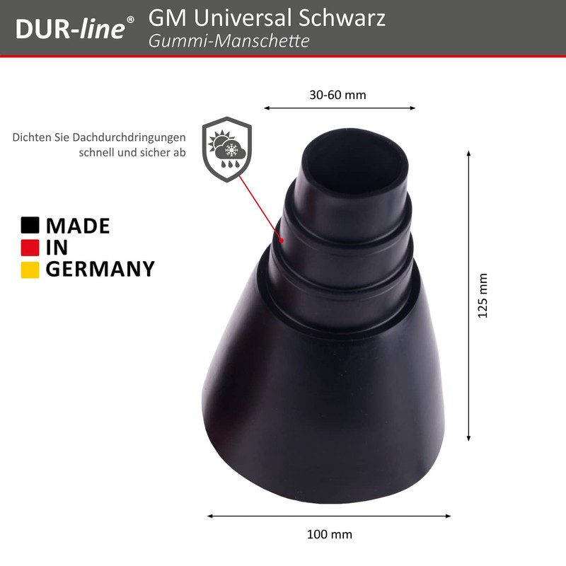 Dur-Line Universal Rubber Cuff – Made in Germany – 32-60