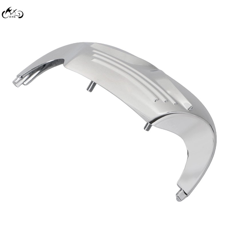 Unbranded Chrome Front Fender Mudguard Trim Tip For Harley FLHT
