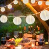 Pallerina 25Ft White Lantern String Lights with 10pcs G40 LED