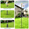 Smart Bird Feeder Pole with Squirrel Baffle & Bath-Heavy Duty