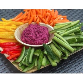 FOOGO Green 50 Disposable Palm Leaf Bowls 5" (12cm) Round 180ml (6oz) Dips and Sauce Bowls Dessert Bowls Eco Friendly Biodegradable Like Wooden Bowl Paper Bowl