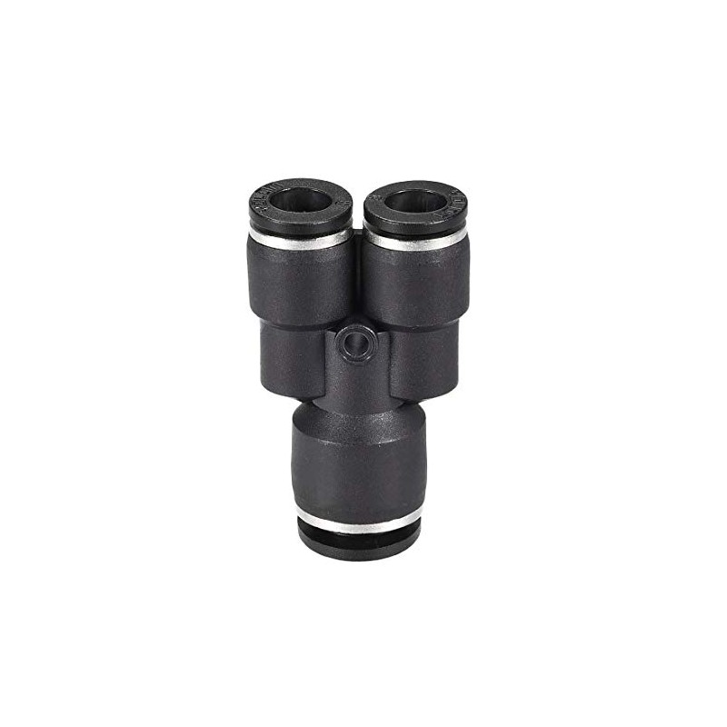 sourcing map Plastic Connect Y Splitter Push to Tube Fittings