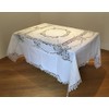 Handmade Belgian Lace Tablecloth - Decorative Design