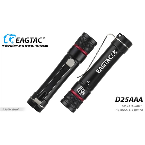 eagletac - D25AAA XP-G2 Keychain Flashlight 145 Lumens w/Color Options