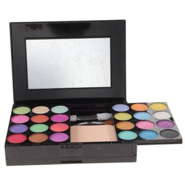 Mikinona 24 4 Color Eyeshadow Palette with Lip Gloss Blush Pressed Powder Complete Makeup Kit for Look and Wear for Makeup Enthusiasts