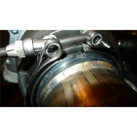 SDeelCase T304 Stainless V Band Clamp Flange Assembly Kit For Nissan 3.25" OD Exhaust Pipe