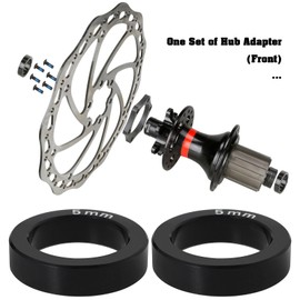 OTOTEC 1 Set of Bike Hub Adapter Disc Brake 100-110x15mm 5mm Thick Bicycle Brake Disc Conversion Base Compatible with Boost Hub Conversion Bicycle (Front)