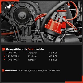 A-Premium Engine Camshaft Synchronizer Compatible with Ford Explorer 1993-1995, Ranger 1992-1995, Aerostar 1995, 4.0L