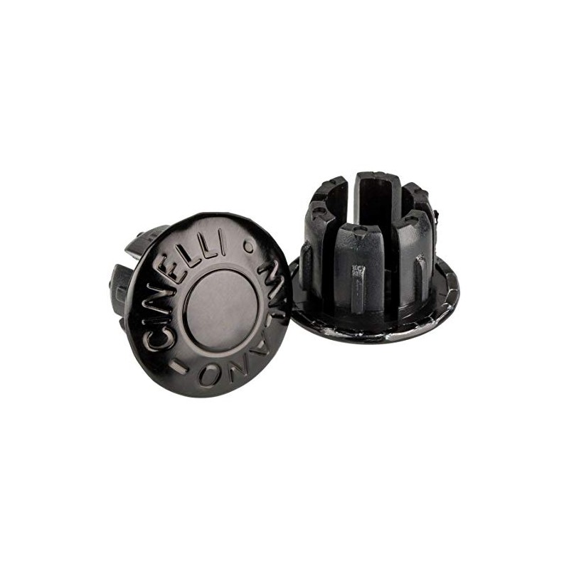 Cinelli Winged Handlebar End Plugs Pair, One Size, Black