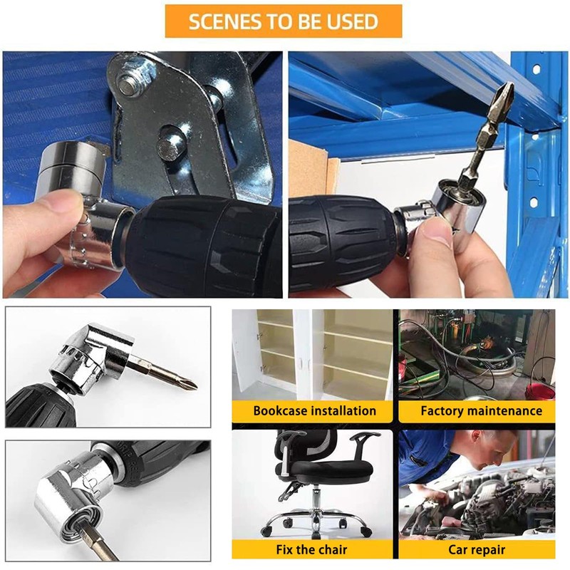 Aiweijia 105 Angle Screwdriver Set Socket Holder Adapter Adjustable Bits