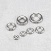 VGOL 170pcs Stainless Steel Cup Countersunk Washers #4#6#8#10#12#14#16 Cup Washer