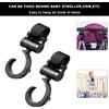 Stroller Hook, Multi-Hook, Stroller, Luggage Hook, 360° Rotation, Velcro Included,