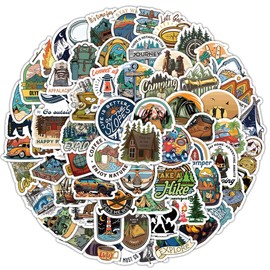 100 Pieces Outdoor Landscape Set Graffiti Stickers DIY Idea Cup Computer Guitar Notebook Tool Box