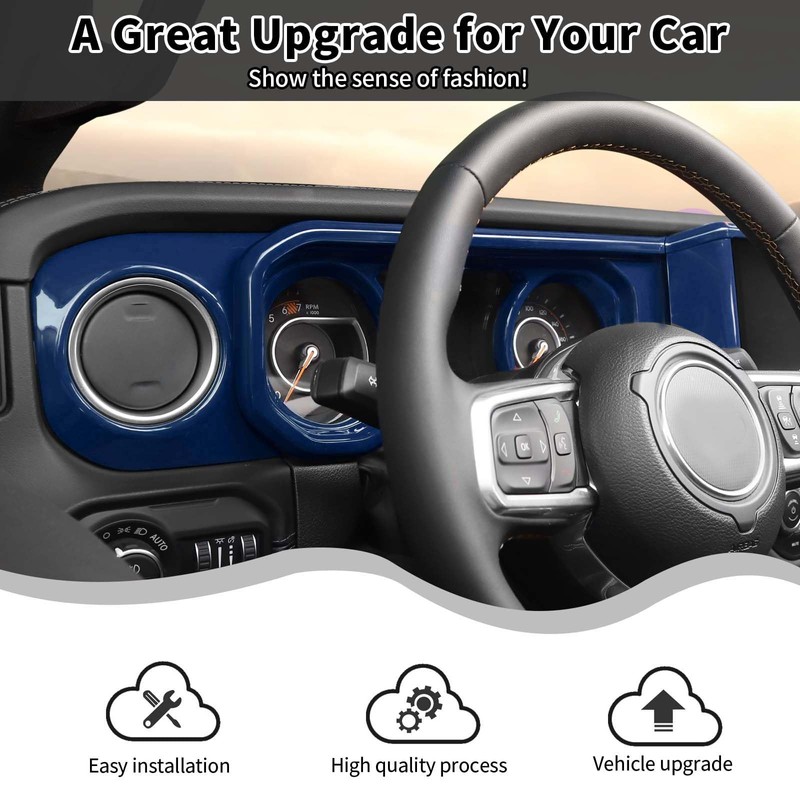 HTHE Center Console Panel Cover/Dash Dashboard Panel Navigation GPS Screen