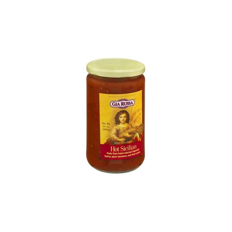 Gia Russa Sauce Pasta Hot Sicilian, 24 oz (Pack Of