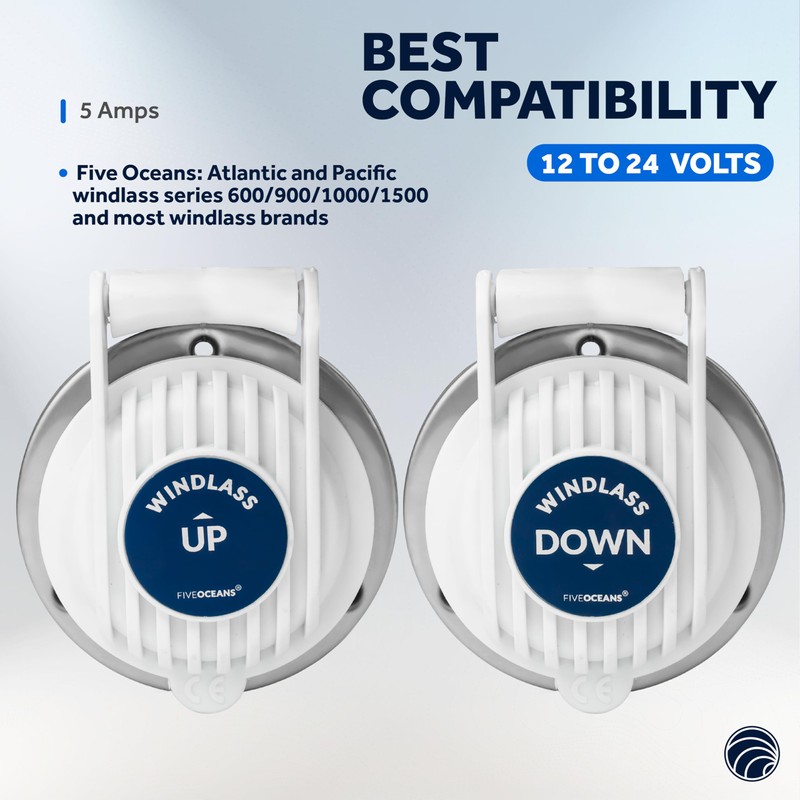 Five Oceans Windlass Foot Switch - Covered Anchor Windlass Deck