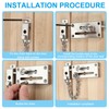 PATIKIL Slide Bolt Gate Latch with Chain Door Guard Lock,