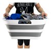 SAMMART 30L (8 gallons) Collapsible Plastic Laundry Washing Tub/Basket -
