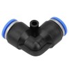 Fafeicy 10pcs PV 12mm Plastic Equal Angle Quick Coupling Pneumatic