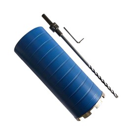 6-1/4" Dry Diamond Core Drill Bits for Brick and Block with 1/2" Shank Pilot Bit Adapter, 9.5" Drilling Depth, 5/8"-11 Arbor
