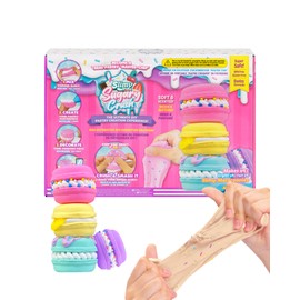 Slimy Sugary Crush Macaroonies, Slime and Clay Creative Set, Baking Game for Mixing, Shaping and Decorating, Creative Design for Children