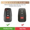 Key Fob Cover with Keychain for Toyota 2018-2024 RAV4 Camry