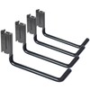 MorScan 4-Pack 6-Inch Dual-Coated Extended Flat J Hooks for E-Track