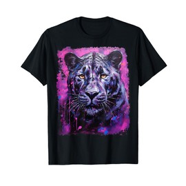 Pop Art Colorful Panther Pink T-Shirt