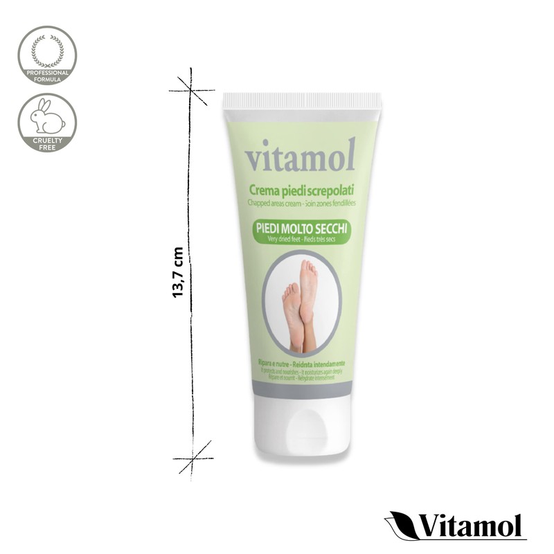 Vitamol Creme für rissige und trockene Füße 75 ml.