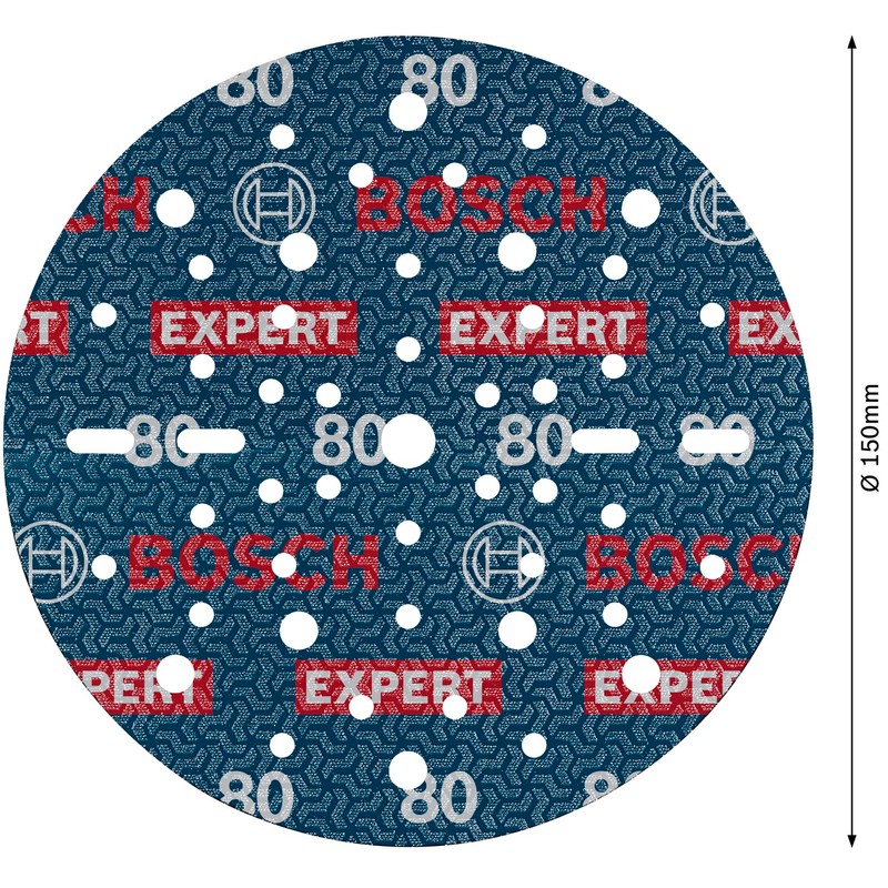 Bosch 50 x Expert O780 Film Sanding Disc, 150 mm