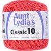 Aunt Lydia's Classic Crochet Thread Size 10-Bright Coral