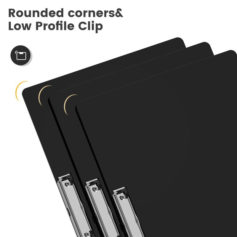 Macroclo Extra Large 11x17 Clipboards Set of 6, Plastic Drawing