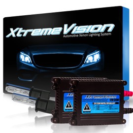 XtremeVision 35W DC Xenon Bundle with Slim Ballast (1 Pair) and H3 8000K - 8K Medium Blue Xenon Bulbs