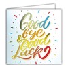 Goodbye and Good Luck Gold Square Card Gold Leave Good