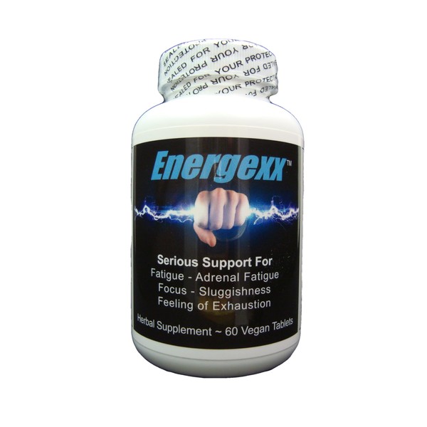 NaturalyPure Energexx - Serious Energy Booster/Adrenal Support with Ginger, Ashwagandha