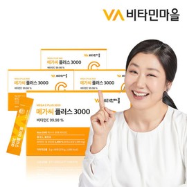 Vitamin Village 비타민마을 메가씨 플러스 3000 고함량 비타민C 4박스 12개월분 Vitamin Village Mega C Plus 3000 High Dose Vitamin C 4 Boxes 12-Month Supply